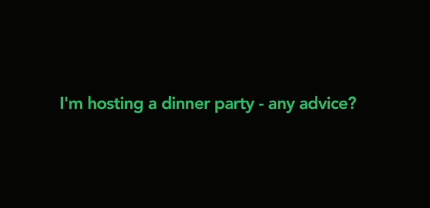 Hosting A Dinner Party