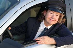 female chauffeur
