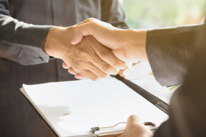 handshake contract signing deal employment