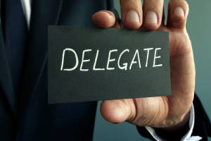 Person in charge Delegating