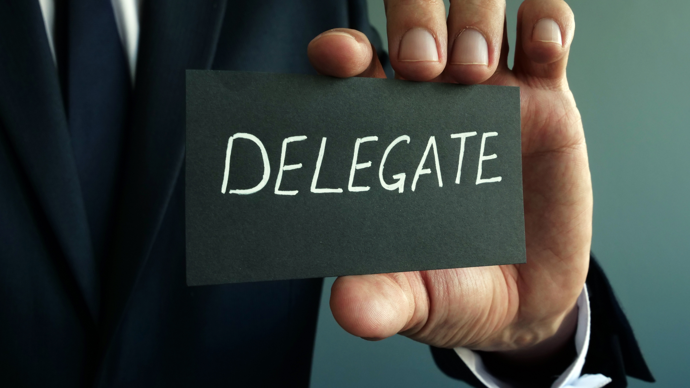 Person in charge Delegating